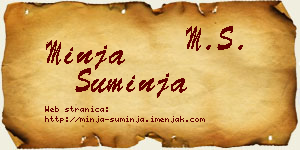 Minja Suminja vizit kartica